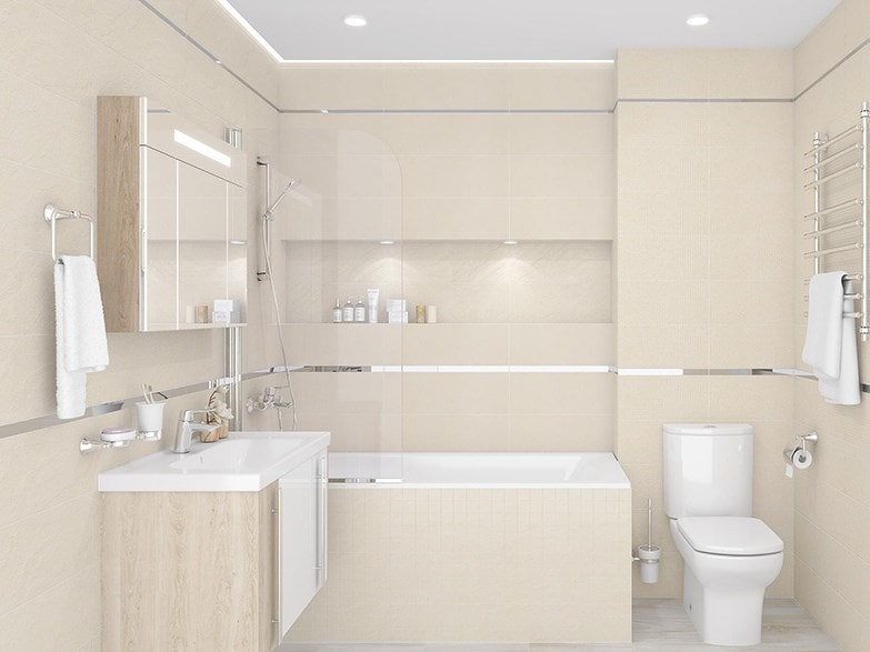 Как выбрать цвет плитки для ванной